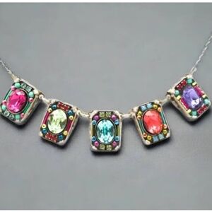 Firefly Swarovski Crystal Mosaic Necklace